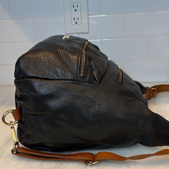 Valentina Bag Purse Handbag Leather Italian Pebbled Convertible Strap Shoulder - Picture 12 of 16